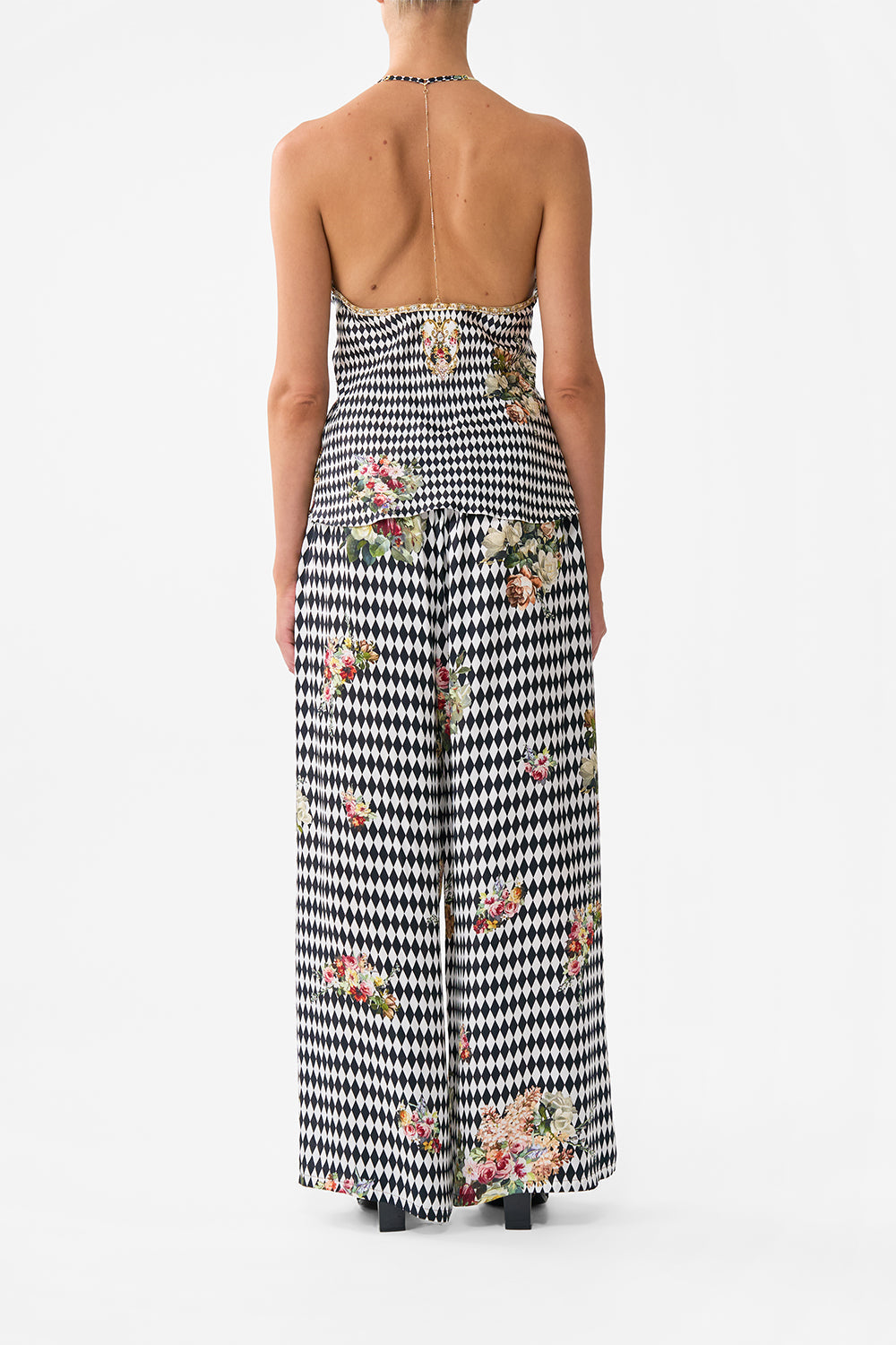 CHAIN DETAIL BIAS CAMI ROCOCO GLOW