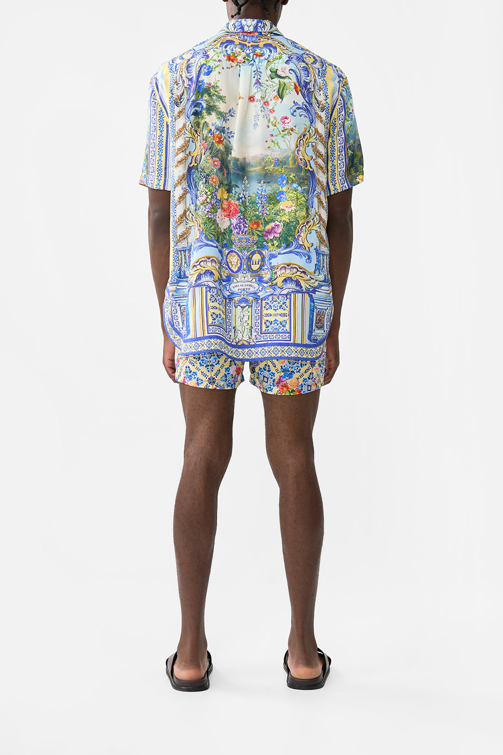 The CAMILLA MAXI SKIRT WITH RUFFLE HEM A KITSCH IN TIME in our  print.