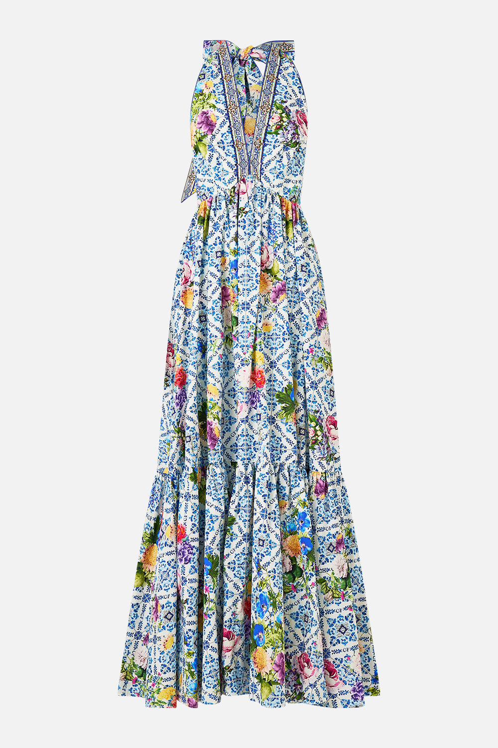 The CAMILLA DOUBLE BREASTED SOFT JACKET SAINTS AND SISTERS in our  print.