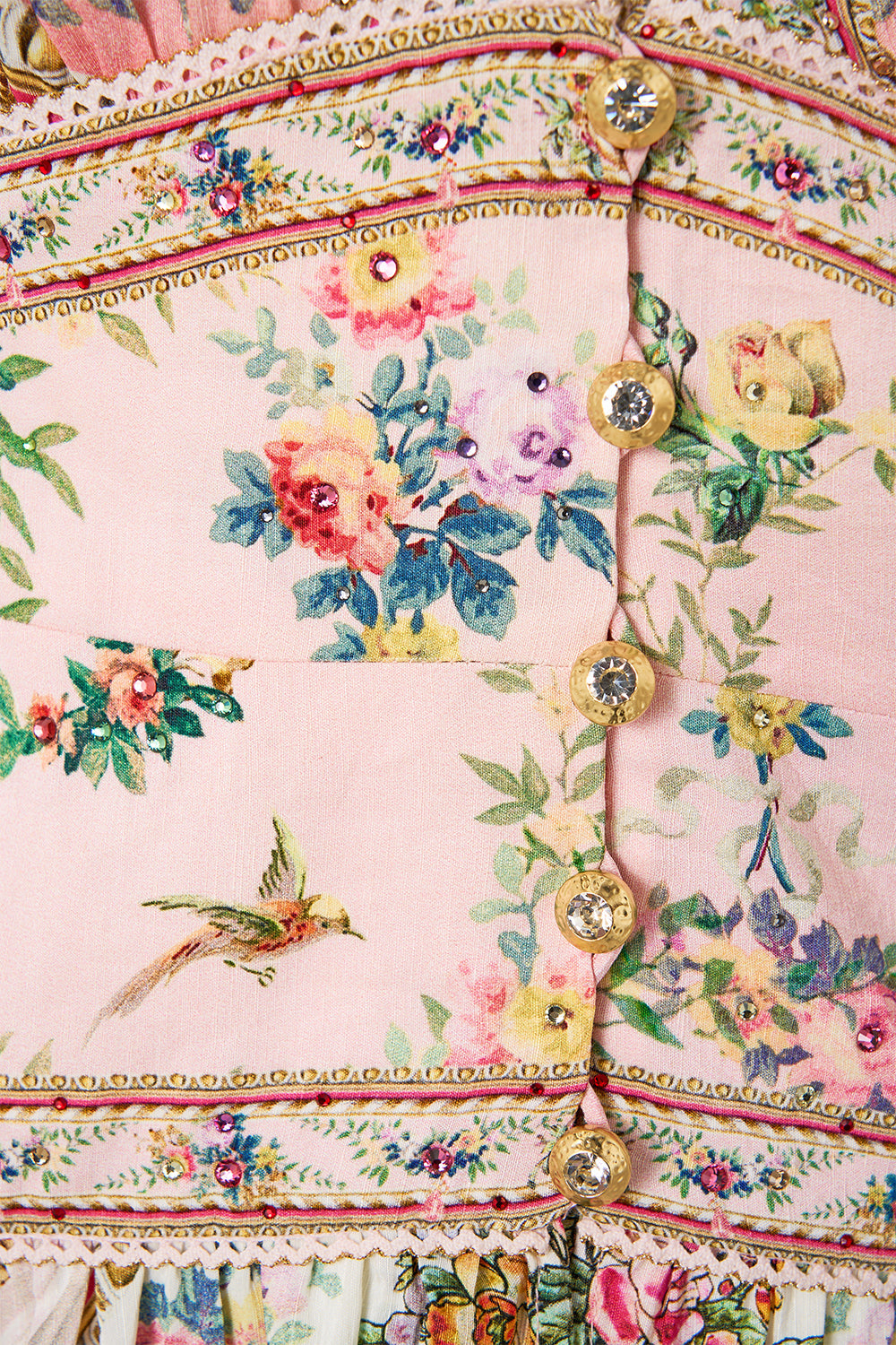 BUTTON THROUGH DRESS WITH EXTENDED WAISTBAND LISBON LULLABY