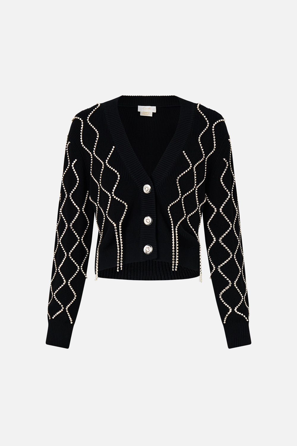 CROPPED KNIT CARDIGAN MONARCHY MANIA