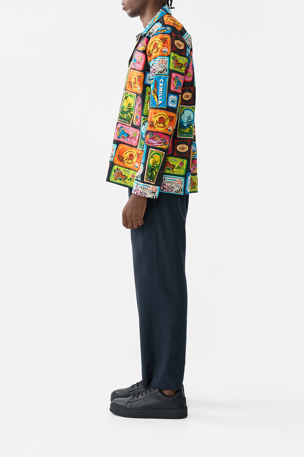 The CAMILLA PATCHWORK COAT MY PORTO PEN PAL in our  print.