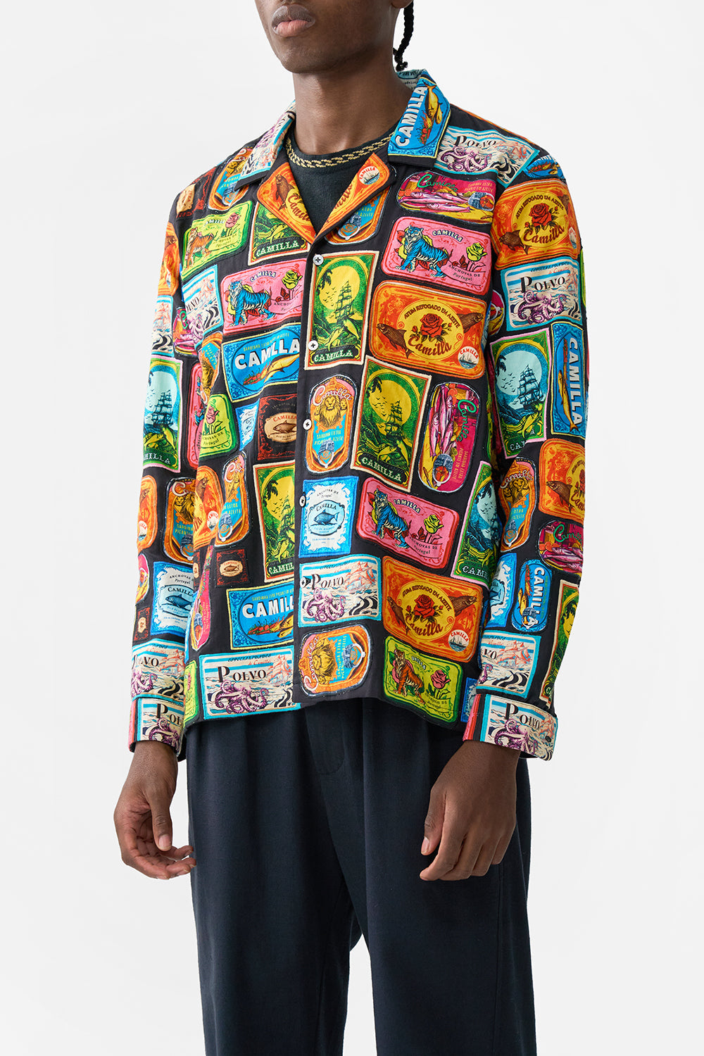 The CAMILLA PATCHWORK COAT MY PORTO PEN PAL in our  print.