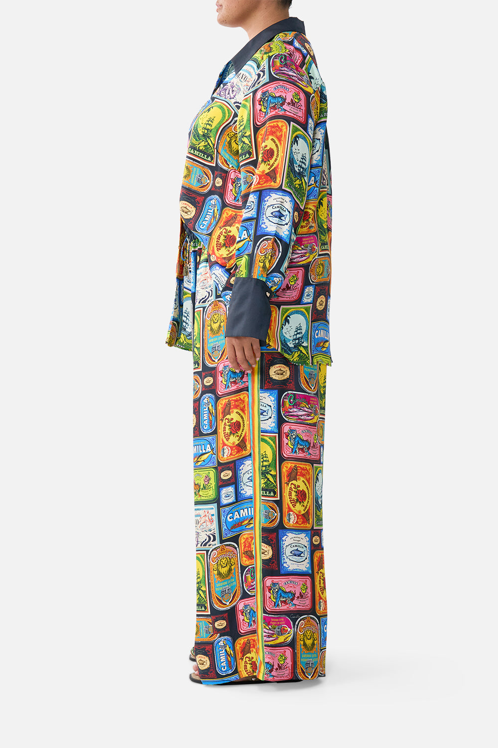 The CAMILLA LONG SCARF SUNRISE IN SINTRA in our  print.