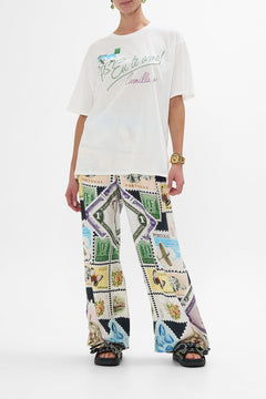 OVERSIZED BAND TEE - WHITE MY PORTO PEN PAL