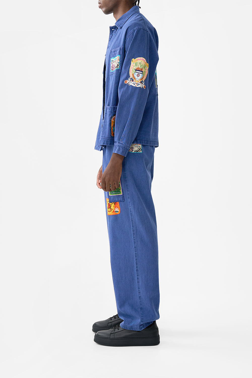 The CAMILLA GATHERED BODICE BIAS DRESS PESTANA PANORAMA in our  print.