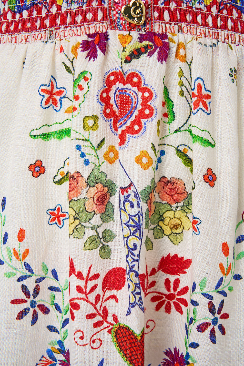 TIERED DRESS WITH NECK FRILL FAITH, LUCK & JUSTICE