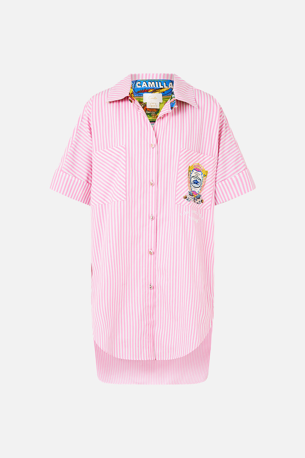 OVERSIZED POCKET TUNIC SALTY SPLENDOUR