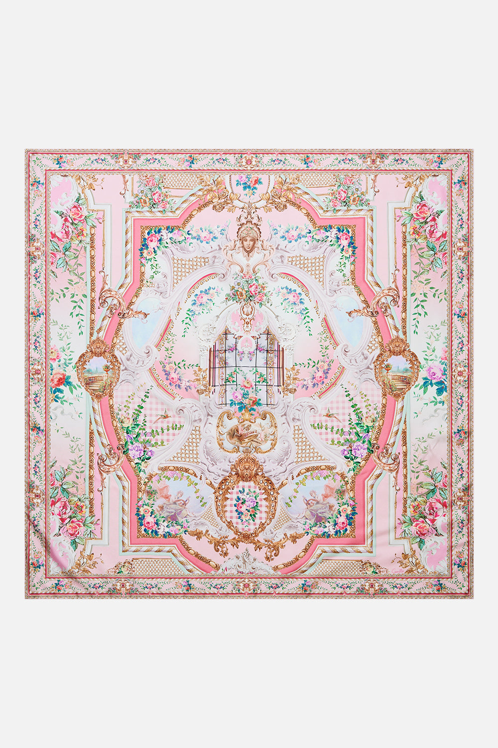 SILK SQUARE SCARF LISBON LULLABY