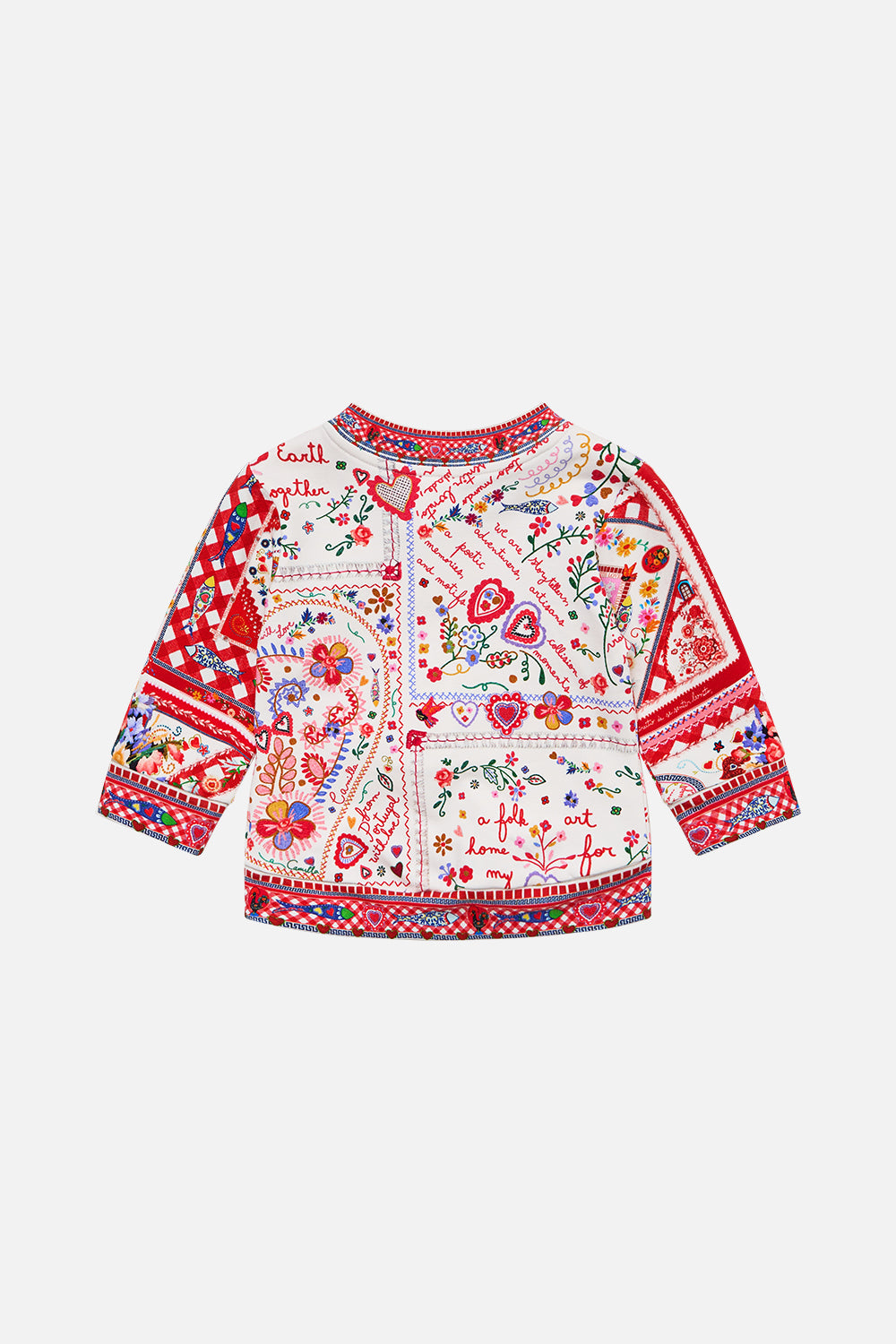 The CAMILLA GATHERED BODICE BIAS TOP SOAP OPERA in our  print.