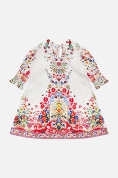 KIDS MINI PUFF SLEEVE COLLARED DRESS 4-10 FAITH, LUCK & JUSTICE