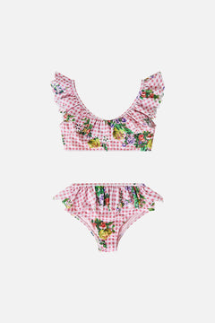 KIDS FRILL CROP BIKINI SET 12-14 LISBON LULLABY