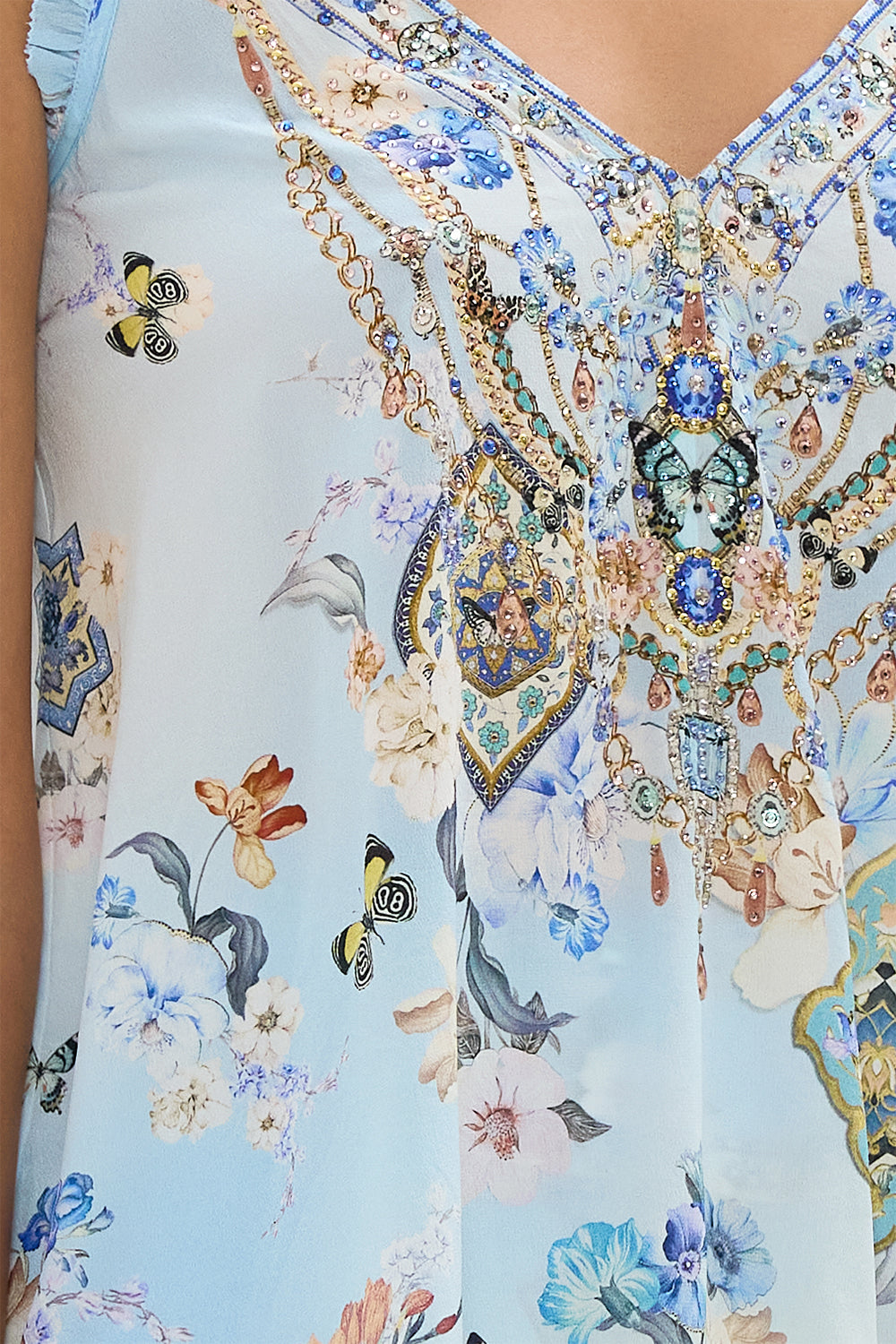 GATHERED CAMI WITH ADJUSTABLE STRAPS AL MANIAL PALACE MEMOIRS