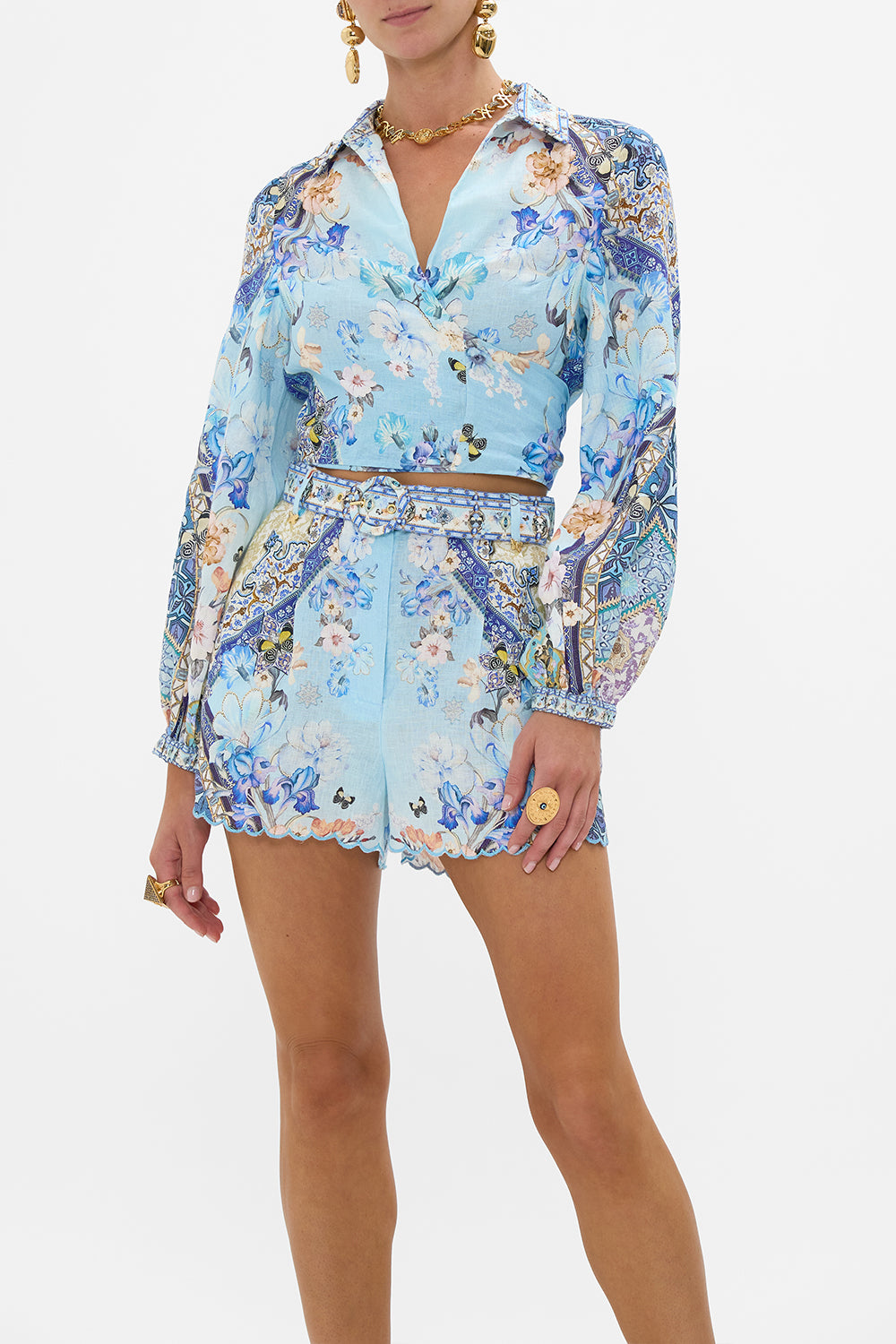 CROPPED WRAP SHIRT AL MANIAL PALACE MEMOIRS