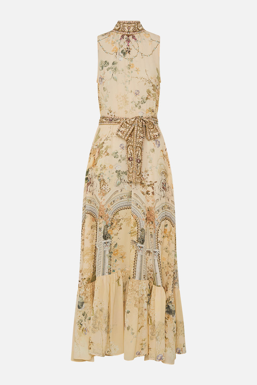 NECKTIE DRESS WITH ELASTICATED WAIST GYPSY ROSE