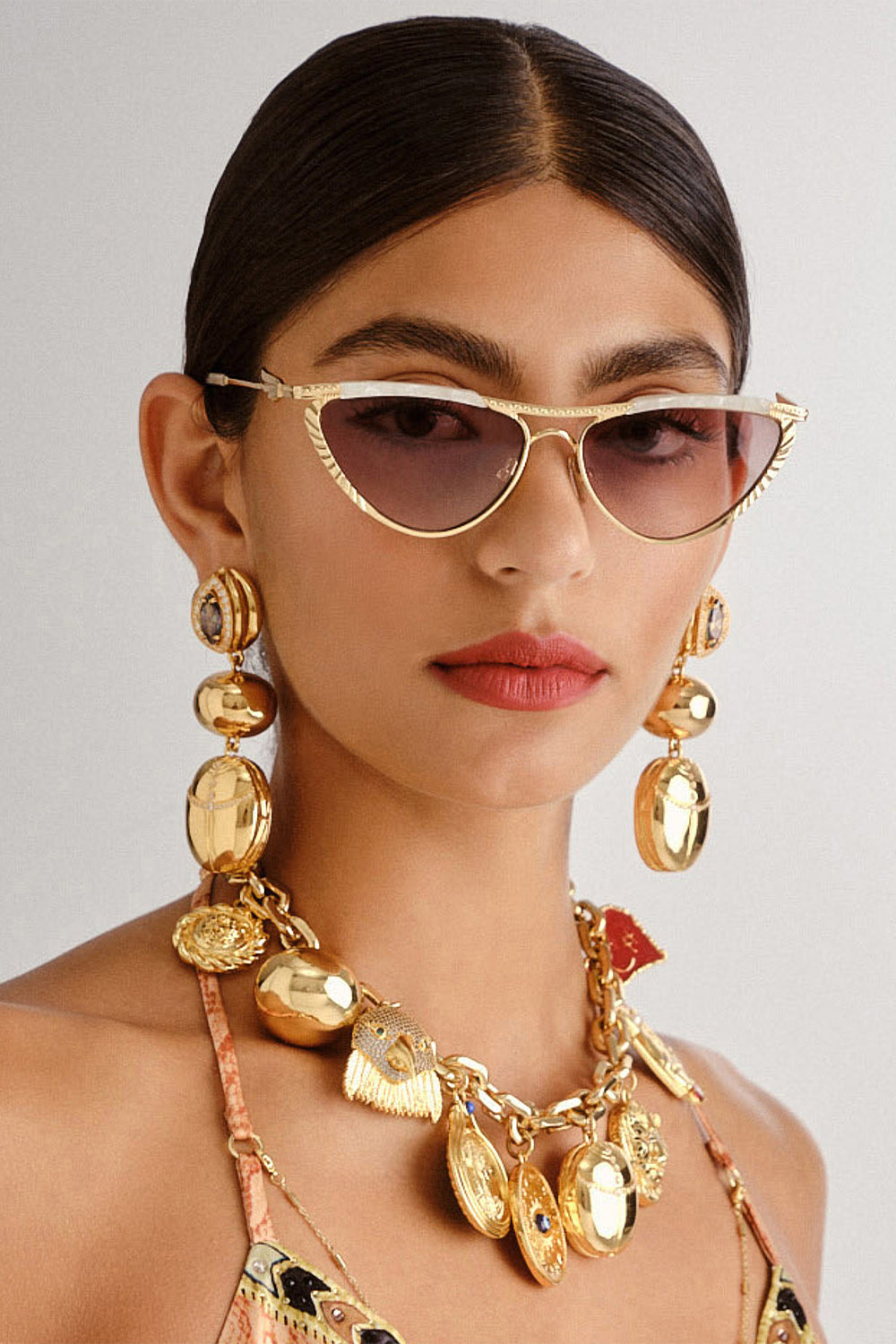 CAMILLA Sunglasses in Pyramid Paramour print. 