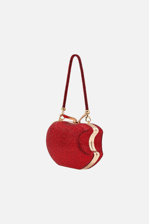 CRYSTAL APPLE CLUTCH BAG JUST ONE BITE SNOW WHITE