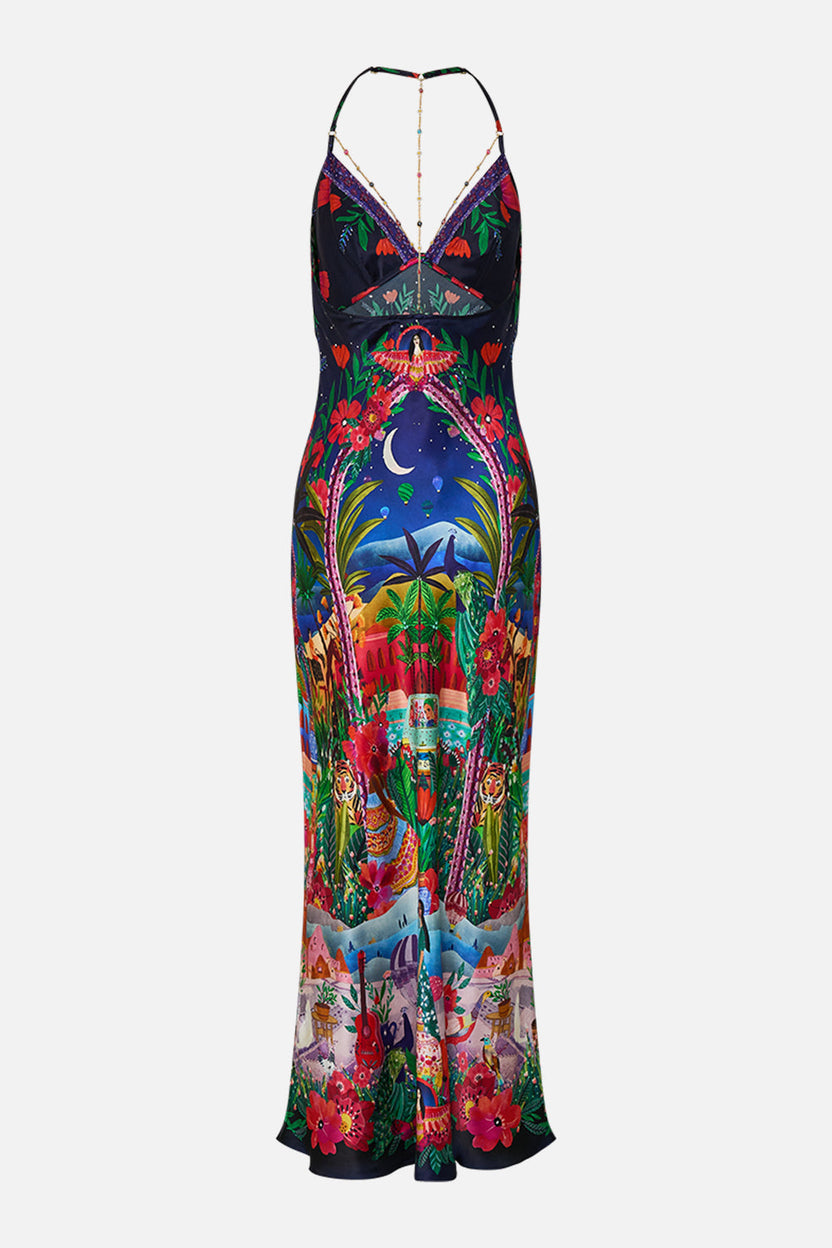 SCOOP BACK HEM DRESS MIDNIGHT MUSES