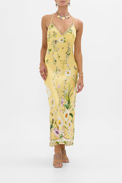 The CAMILLA Chain Detail Slip Dress in our Daisy Chains print.