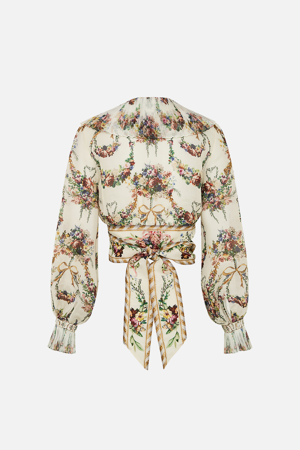 The CAMILLA SHORT SLEEVE CABANA SHIRT FLORAL FREEFALL in our  print.