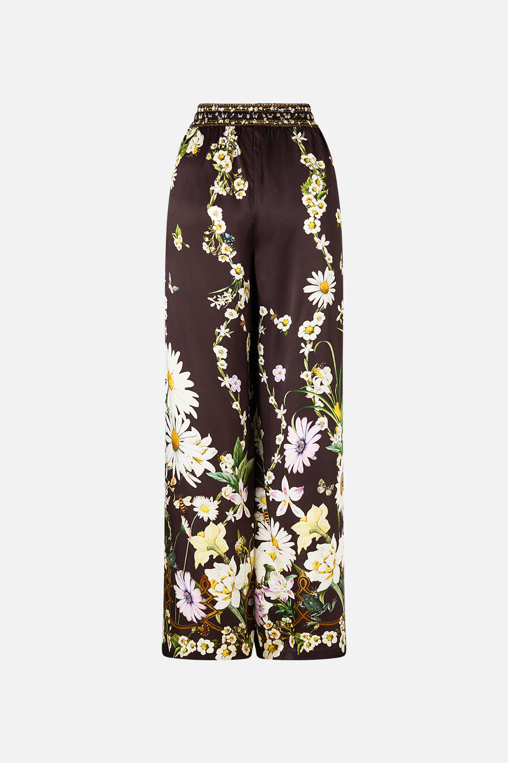 The CAMILLA BABIES JUMP DRESS WITH FRILL NECK TILES DARLS in our  print.