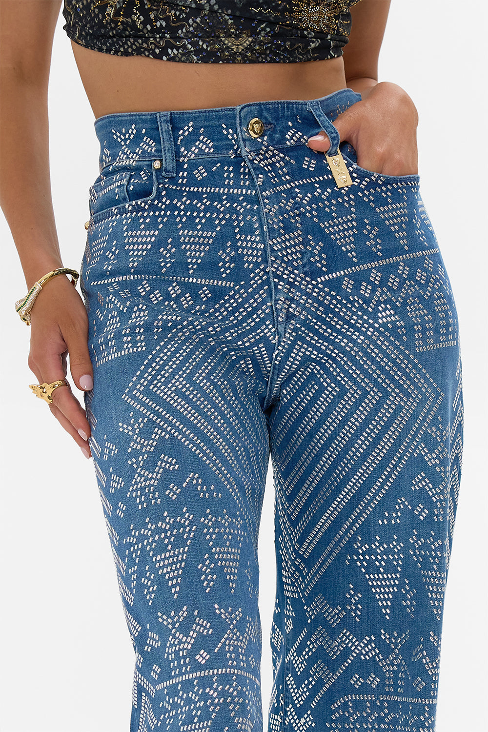 JENNA DESERT REIGN HIGH WAISTED FLARE DENIM