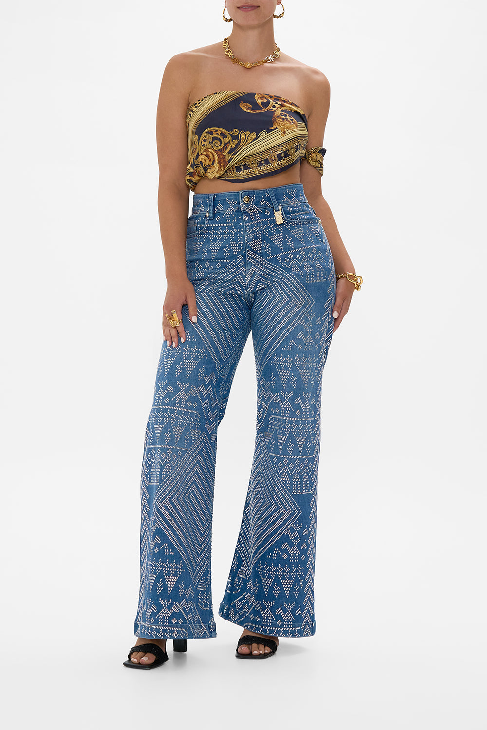 JENNA DESERT REIGN HIGH WAISTED FLARE DENIM