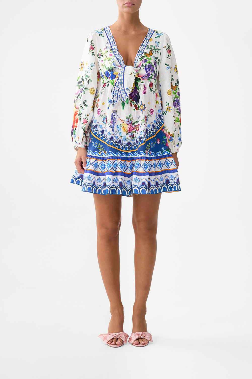 The CAMILLA PRINTED TRENCH DRESSING ROOM DRAMA in our  print.