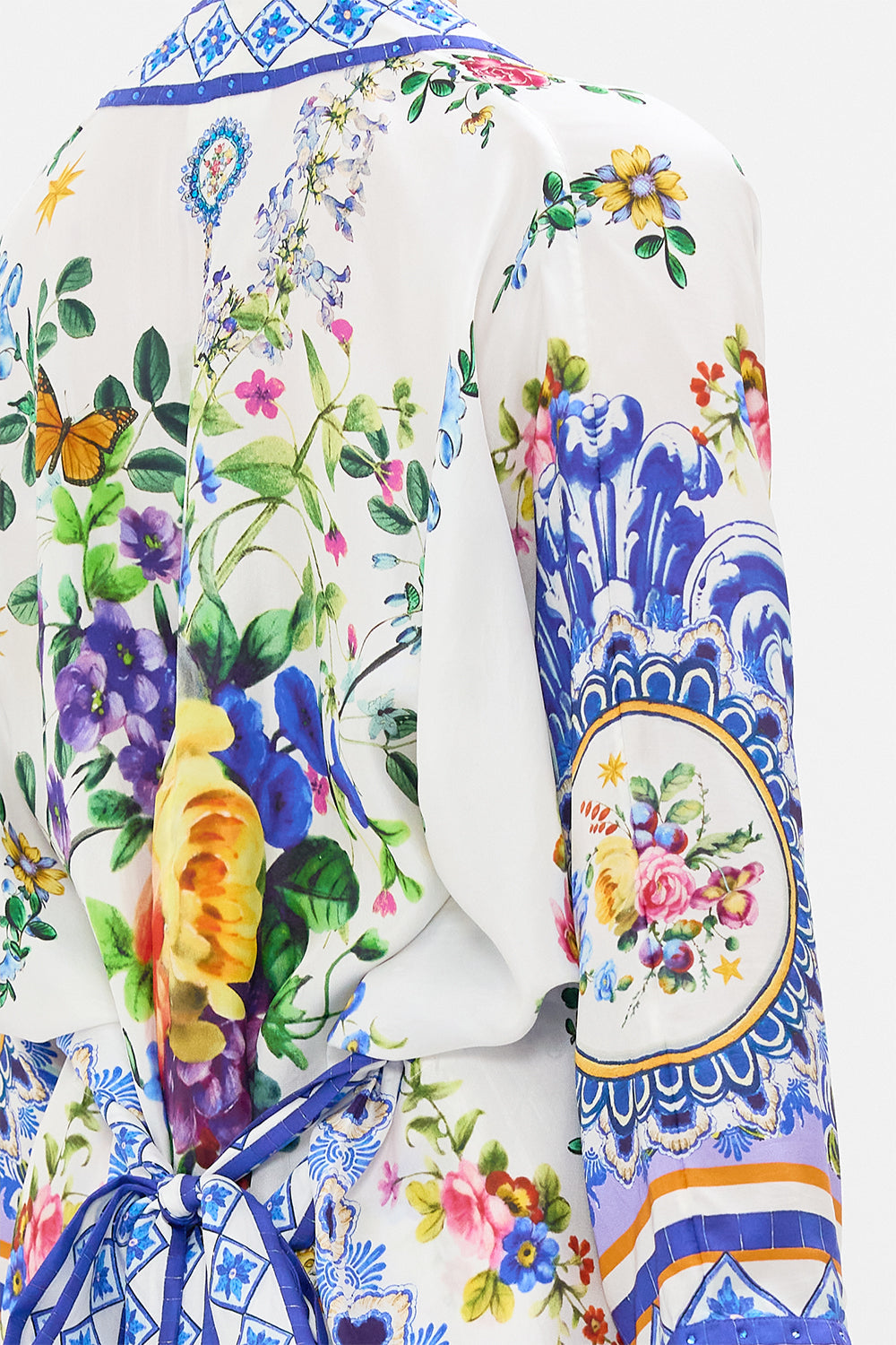 The CAMILLA MINI SHIRT DRESS MAJESTIC MILLA in our  print.
