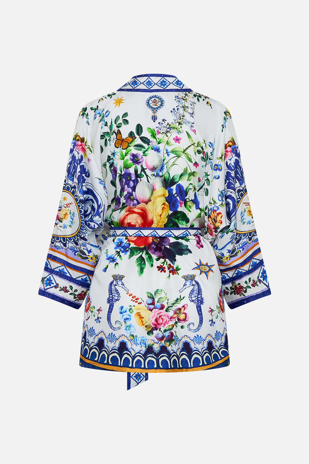 The CAMILLA MINI SHIRT DRESS MAJESTIC MILLA in our  print.