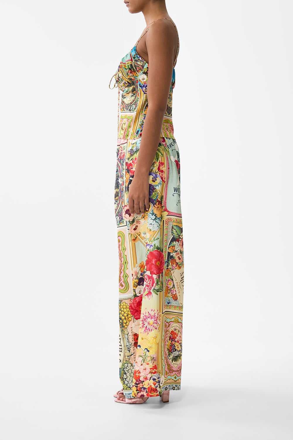 The CAMILLA JERSEY TURTLENECK ORNATE ON A PLATE in our  print.