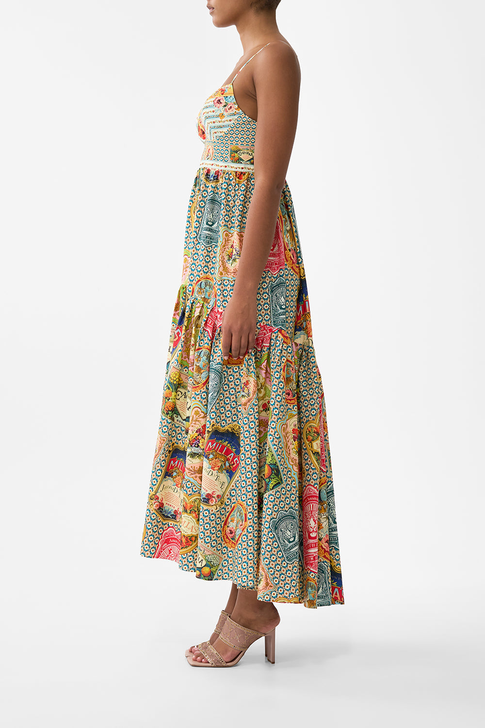The CAMILLA MINIMAL SHIFT DRESS DRESSING ROOM DRAMA in our  print.