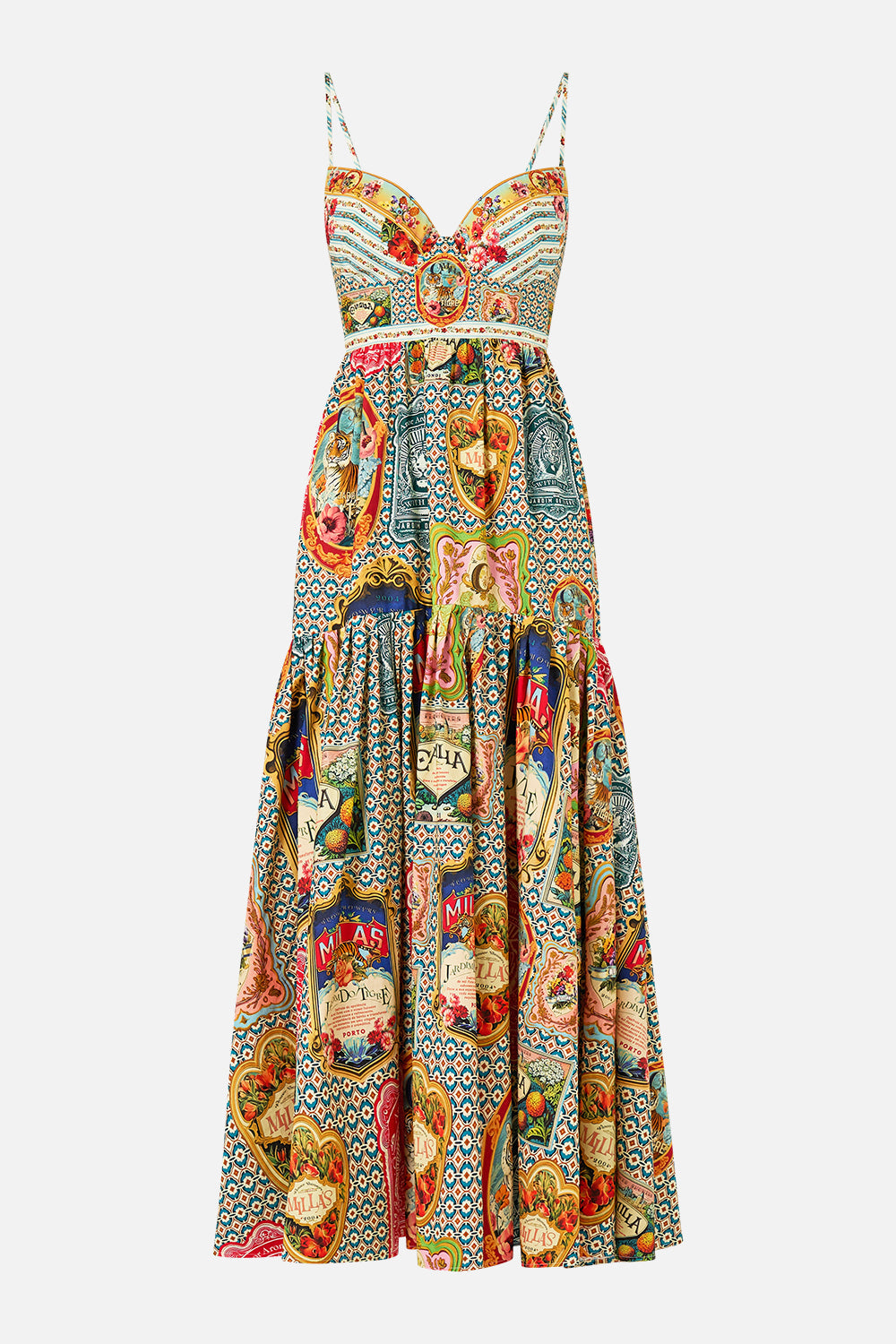 The CAMILLA MINIMAL SHIFT DRESS DRESSING ROOM DRAMA in our  print.