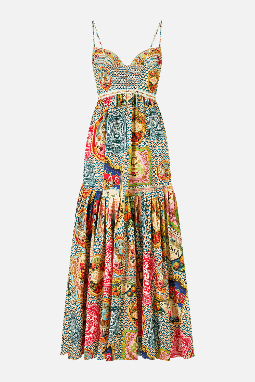 The CAMILLA MINIMAL SHIFT DRESS DRESSING ROOM DRAMA in our  print.