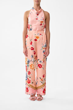 The CAMILLA Button Front Lounge Pant in our Majestic Milla print.