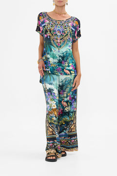 The CAMILLA Straight Leg Pant in our Basked In Baroque print.
