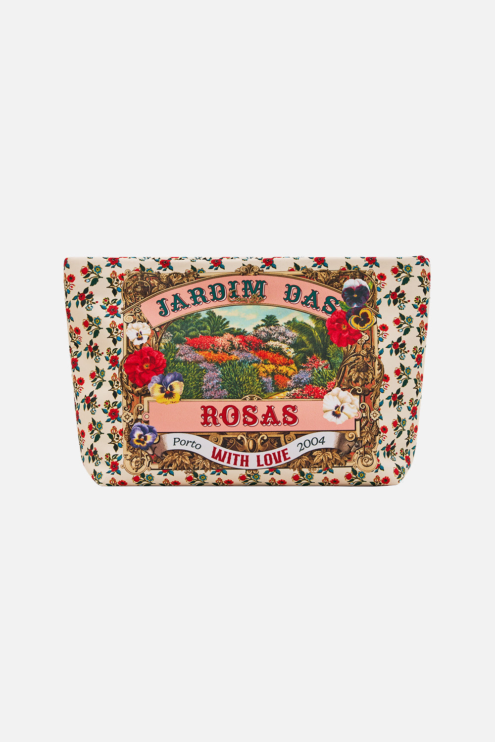 The CAMILLA Large Makeup Clutch in our Aromatic Amor print.