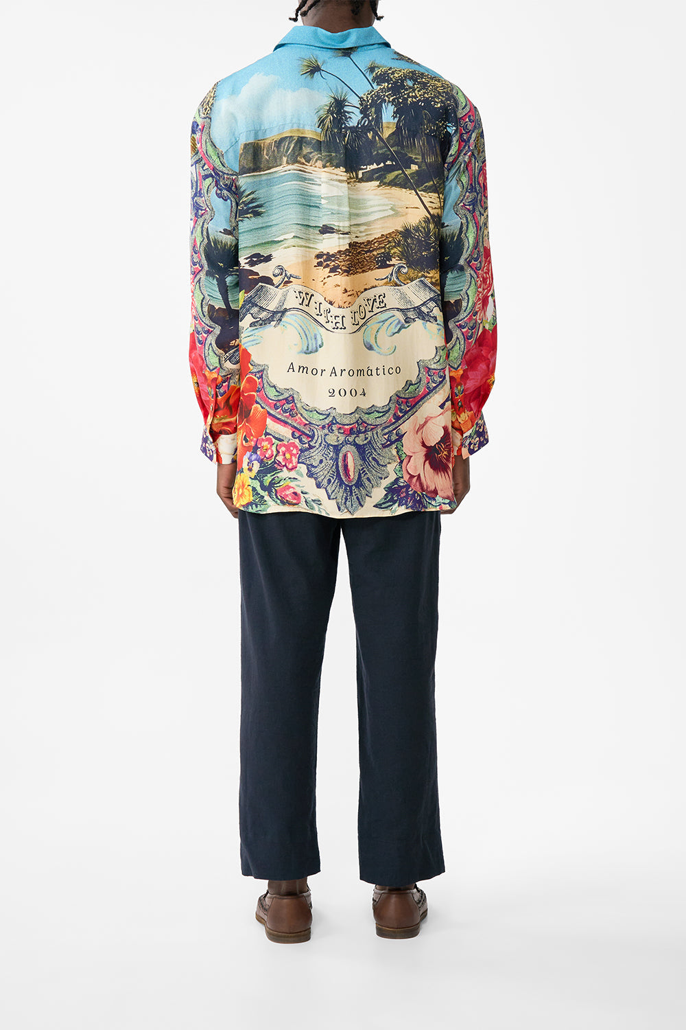 The CAMILLA Long Sleeve Oversized Shirt in our Bathing Bombshell print.