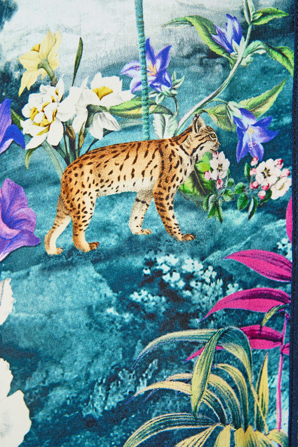 The CAMILLA Long Sleeve Tiered Short Dress in our Basked In Baroque print.