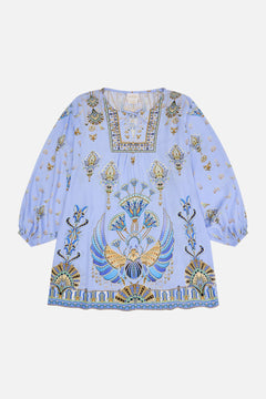 MILLA By CAMILLA Lilac Batwing Dress (12-14) in Under Scarab Skies print