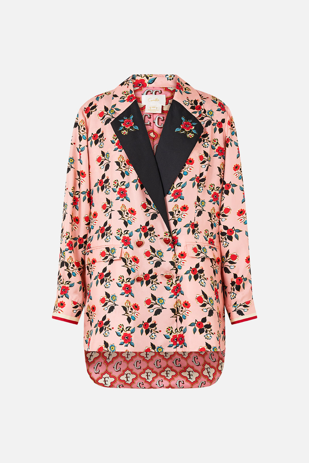 The CAMILLA TUCK FRONT SHORT LUSCIOUS IN LISBON in our  print.