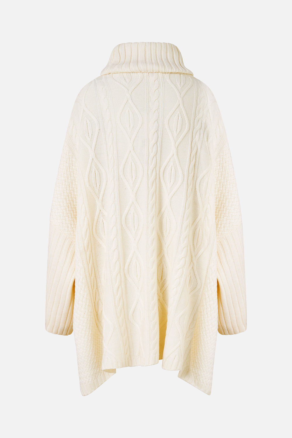 The CAMILLA Roll Neck Knit Jumper in our Solid Ivory print.