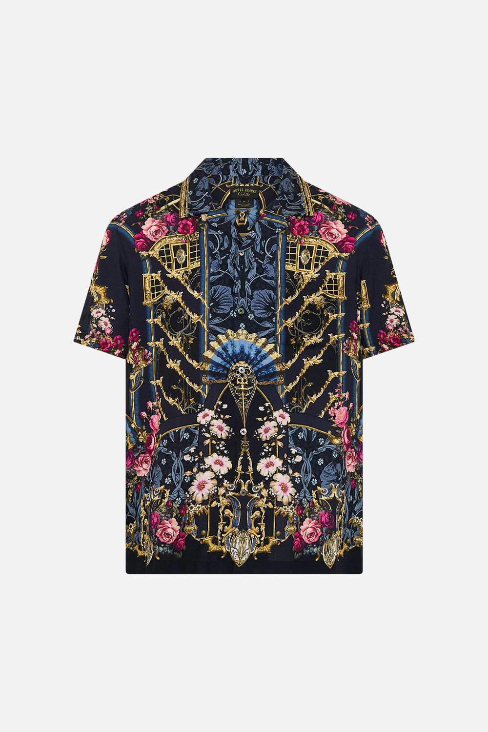 The CAMILLA SPLICED LACE MINI DRESS NOBLE ENDEAVOURS in our  print.