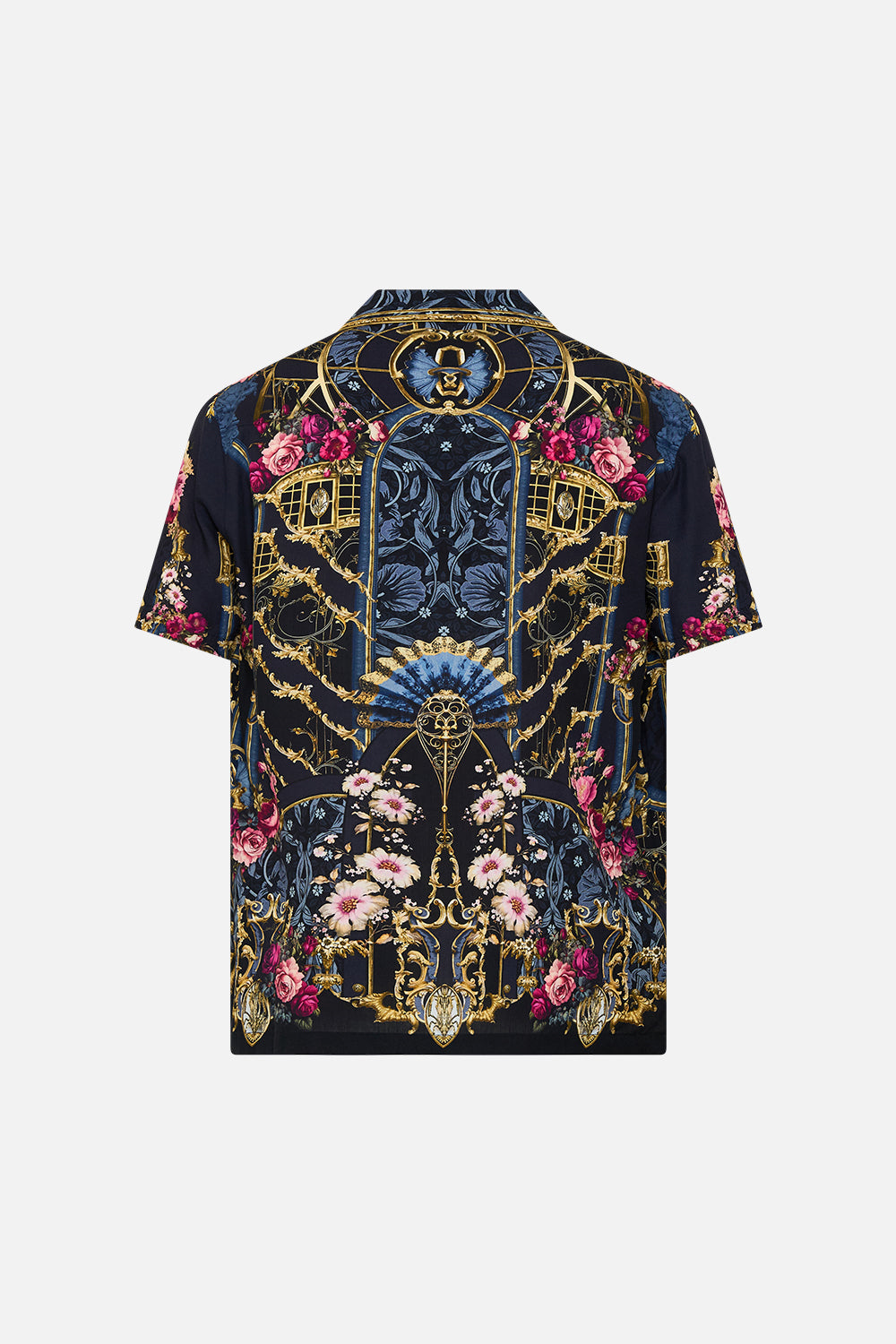 The CAMILLA SPLICED LACE MINI DRESS NOBLE ENDEAVOURS in our  print.