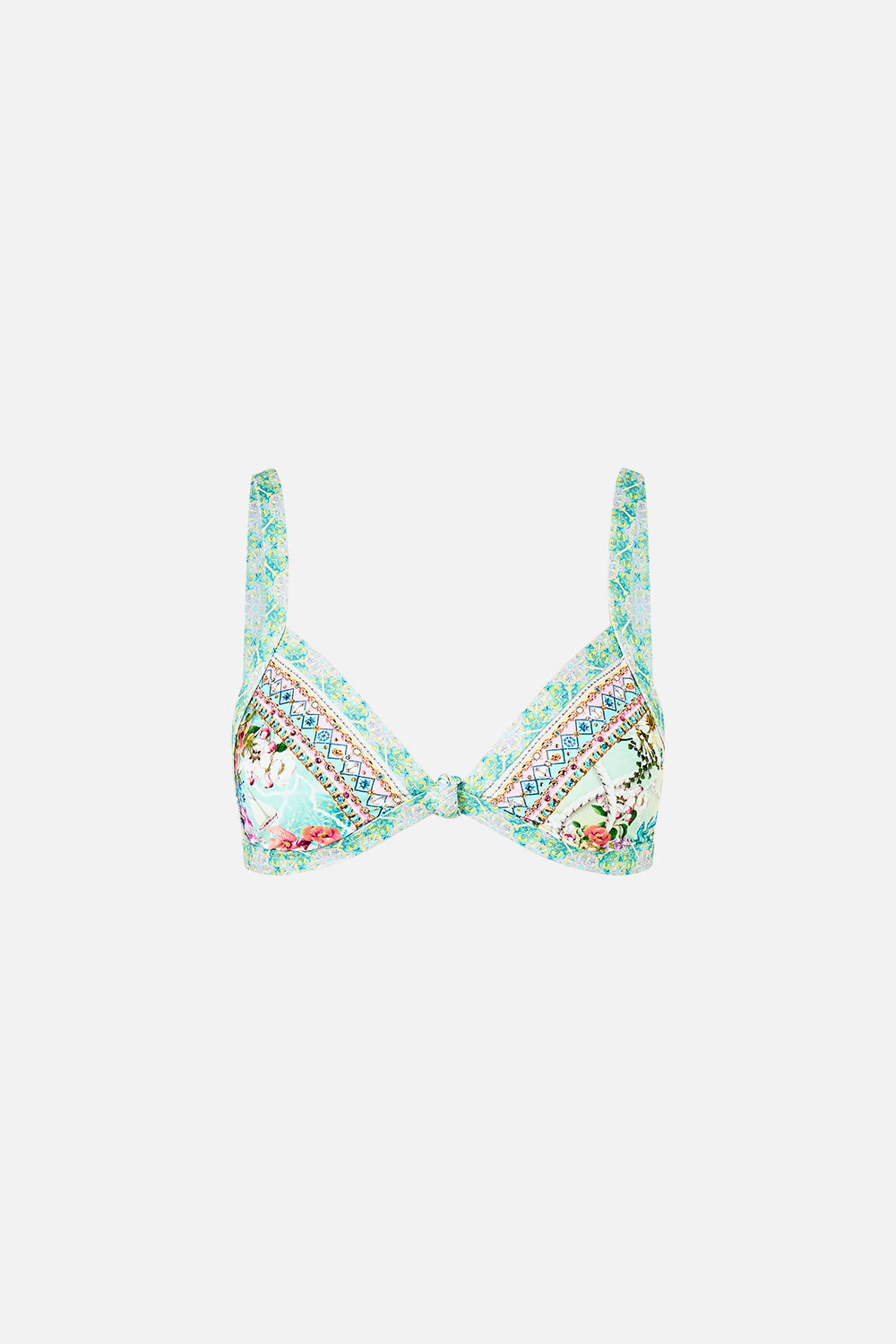 The CAMILLA DOUBLE BREASTED SOFT JACKET PINK PORTO in our  print.