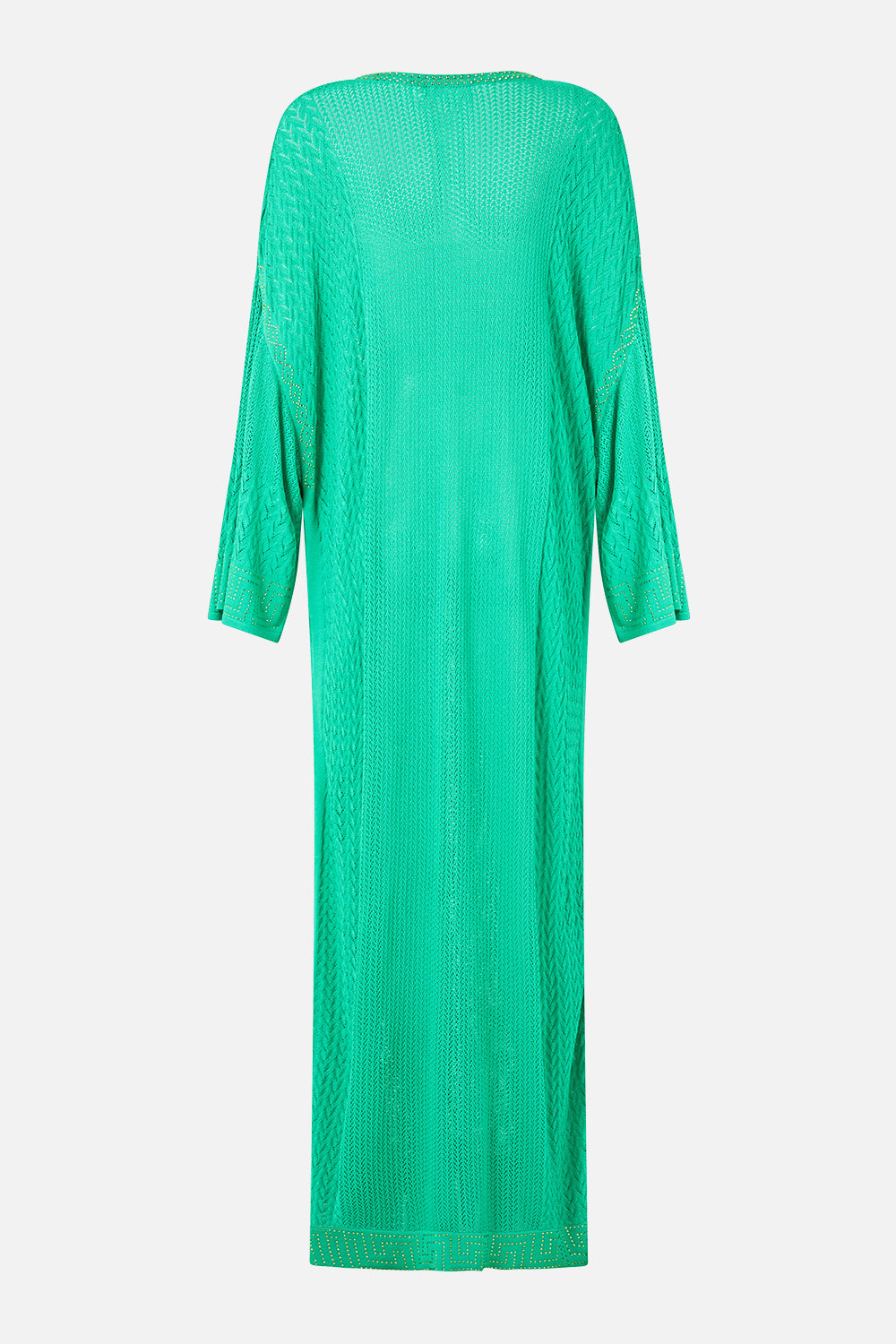 The CAMILLA Long V Neck Knit Kaftan in our Spirit Of Santa Maria print.