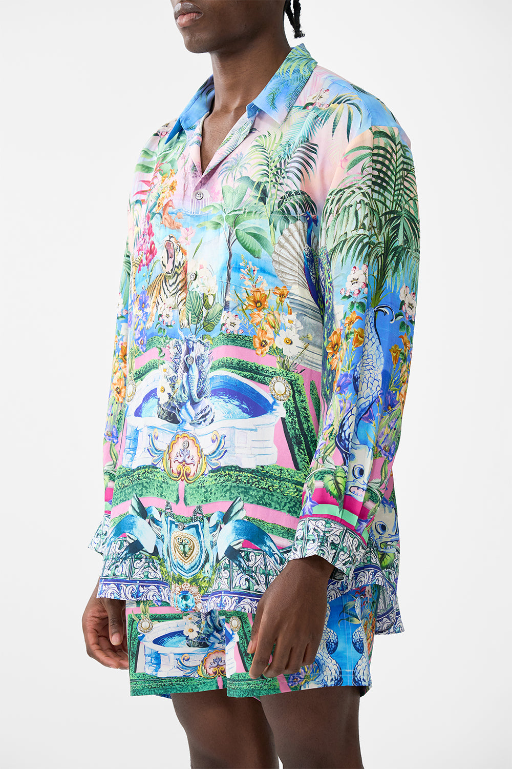 The CAMILLA MILLA SACRED SYMBOLS GIRLFRIEND JEAN DENIM in our  print.