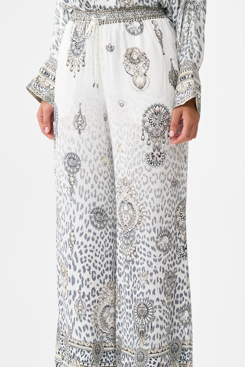 The CAMILLA HIGH NECK BIAS DRESS THE IMPERIAL GATE in our  print.