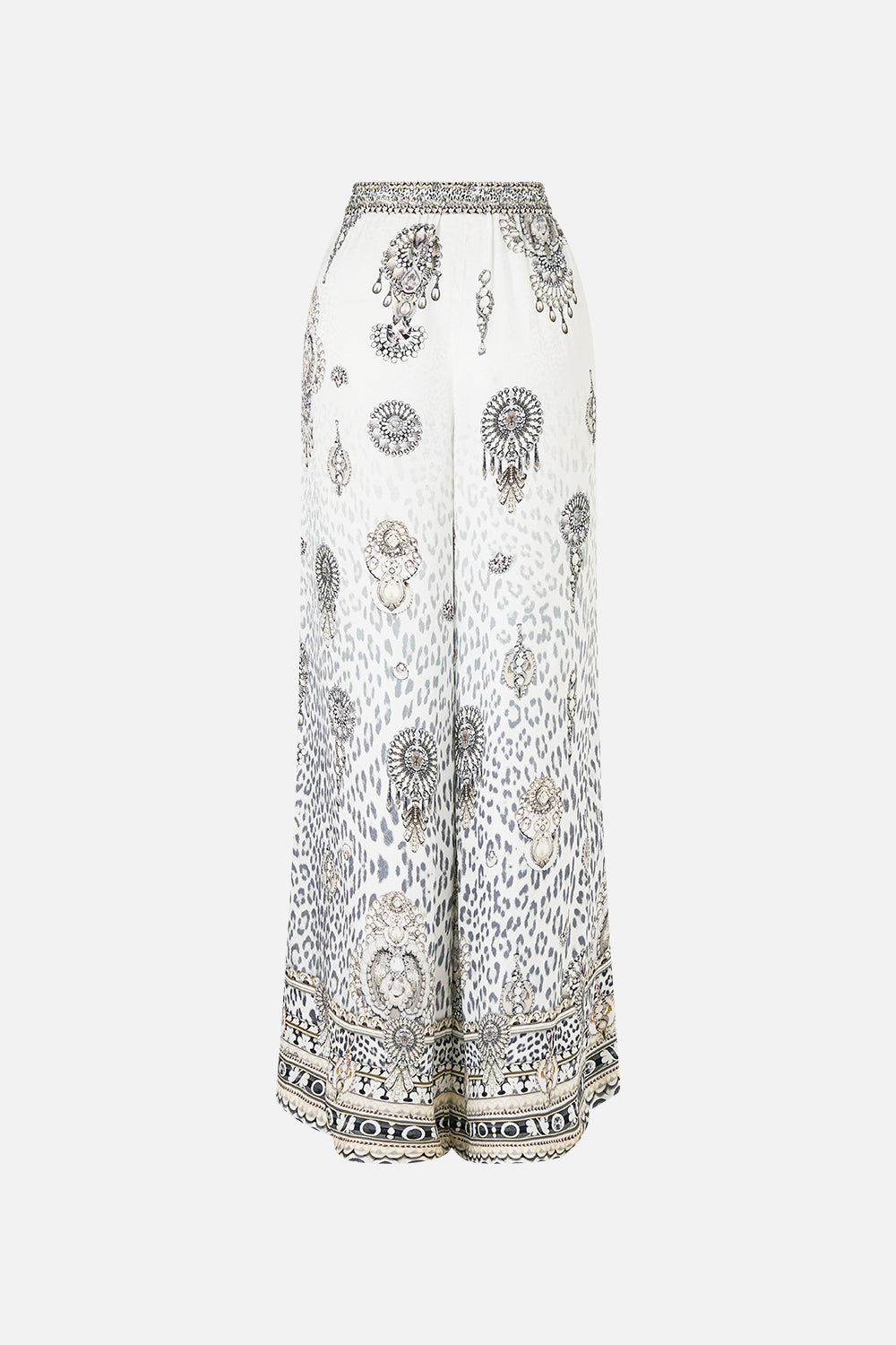 The CAMILLA STRAIGHT LEG PANT FOOTSTEPS IN FOLKLORE in our  print.