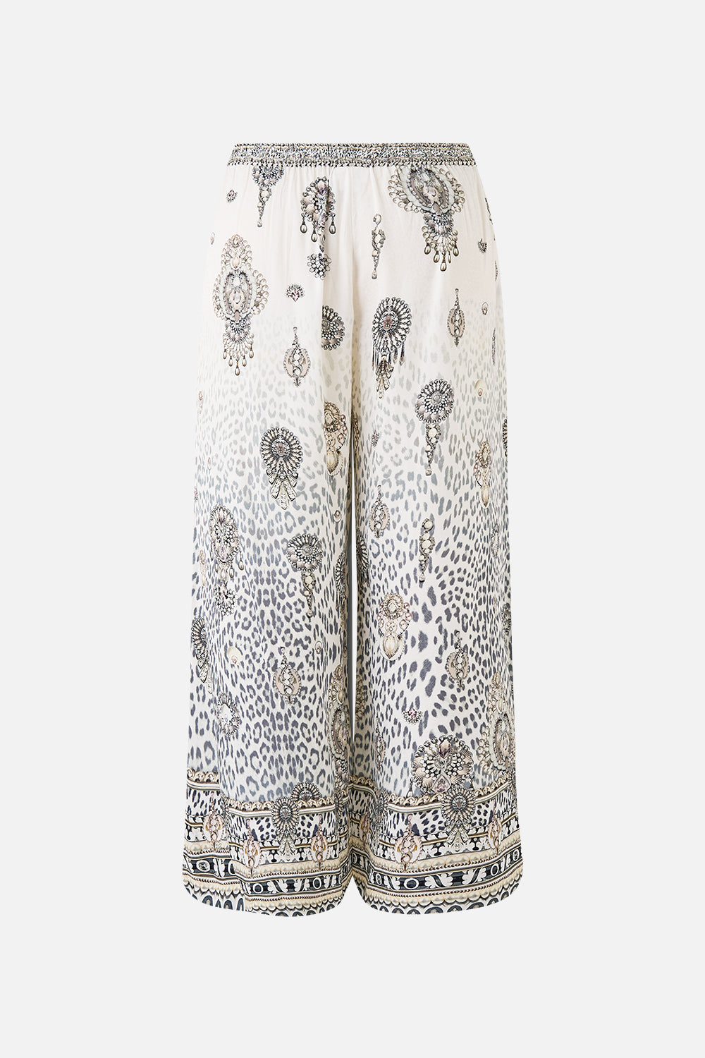 The CAMILLA STRAIGHT LEG PANT FOOTSTEPS IN FOLKLORE in our  print.
